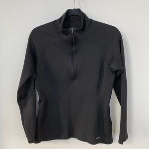 Patagonia Black‎ 1/2 Zip Capilene Long Sleeve Top Size S